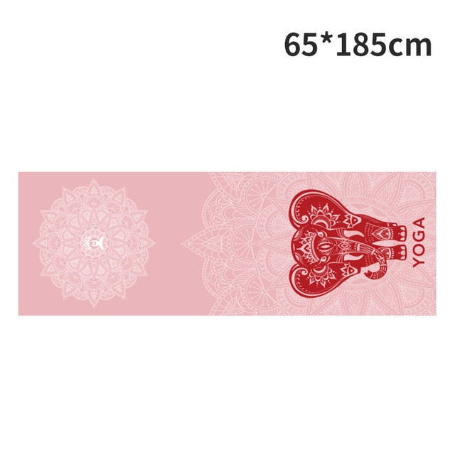 Hot Yoga Mat Towel. Non Slip Mat Cover Towel- The India Collection. WickedYo.
